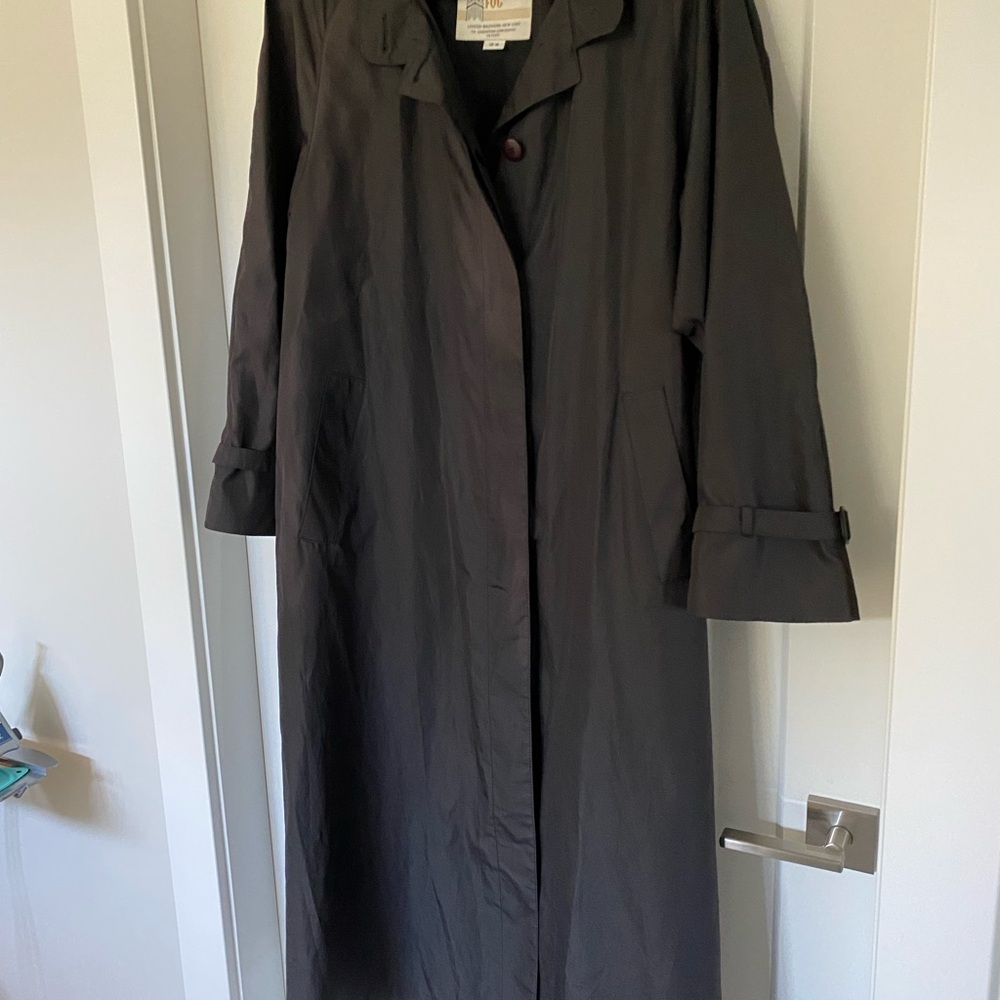 London Fog New Black Women's Trench Coat